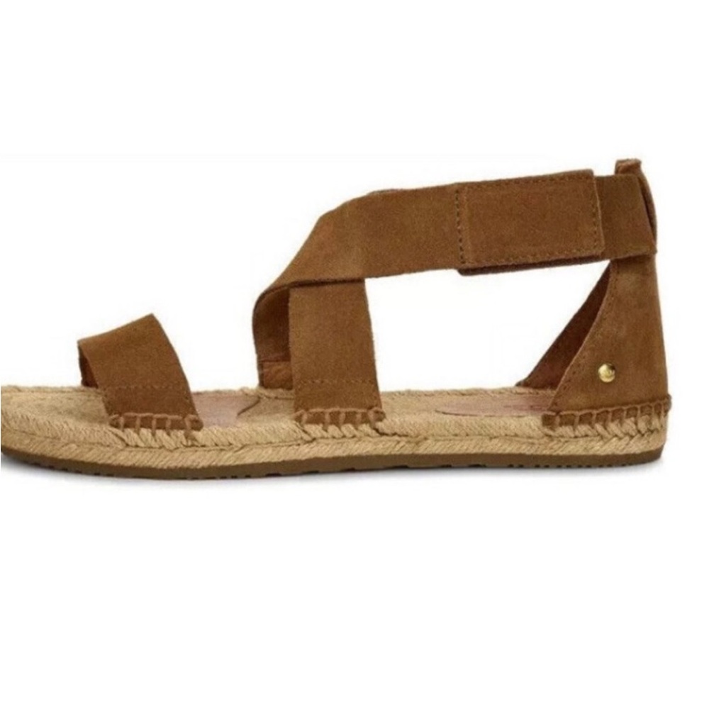 Ugg Mila espadrilles. Brown Suede Women's Sandals